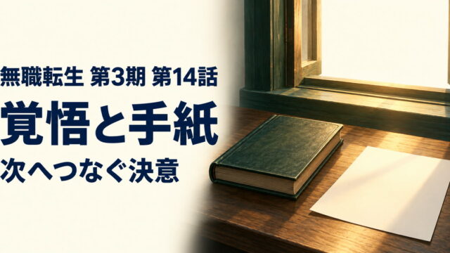 無職転生 第3期・第14話・覚悟と手紙・次へつなぐ決意