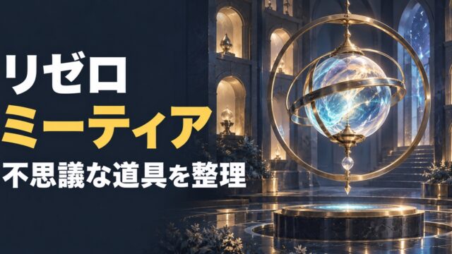 リゼロのミーティアと不思議な道具の仕組みを整理するアイキャッチ