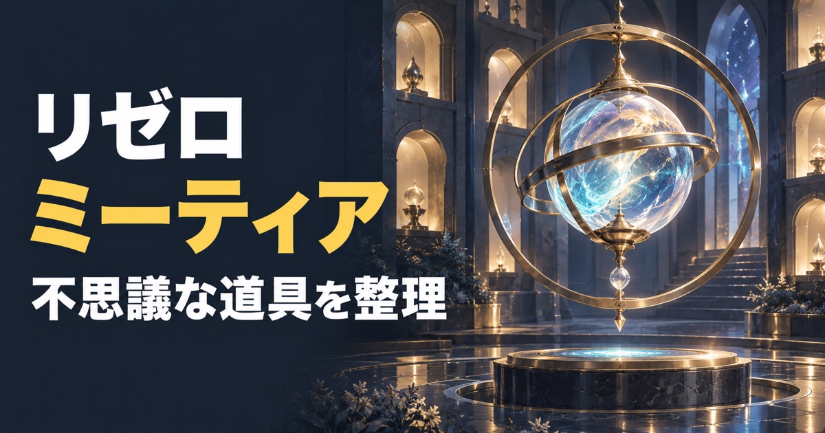 リゼロのミーティアと不思議な道具の仕組みを整理するアイキャッチ