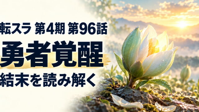 転スラ 第4期・第96話・勇者覚醒・結末を読み解く
